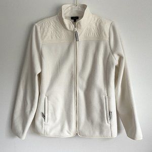 Talbots Fleece Jacket Cream, NWT Size M